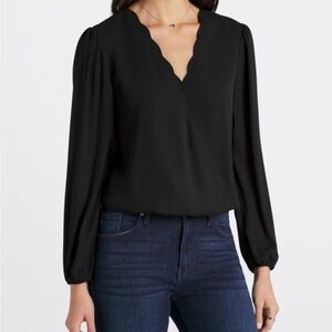 Ivana Scallop Detail Blouse